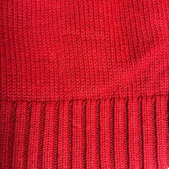 Polo Ralph Lauren Red Crewneck Cotton Knit Sweater 100% Cotton - Picture 7 of 9